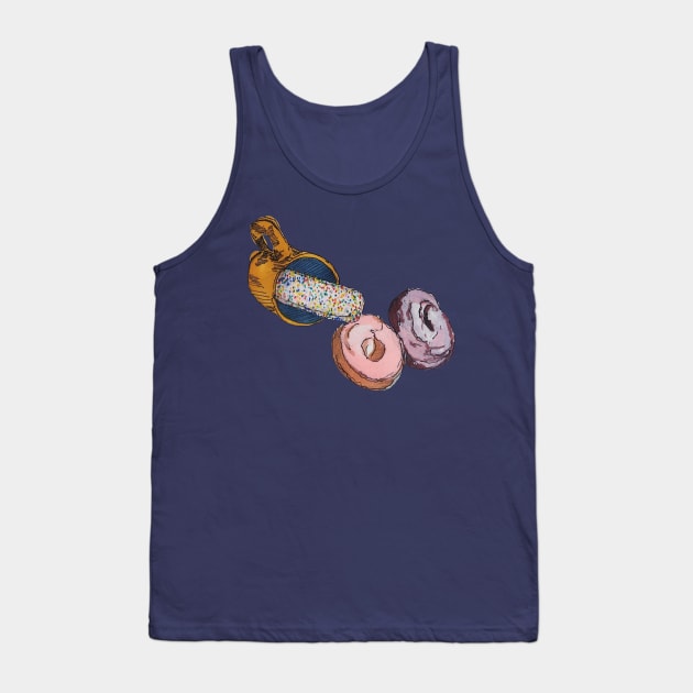 Spilling Doughnuts Tank Top by Animal Surrealism